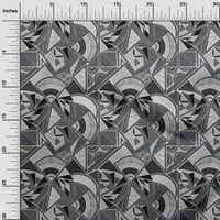 Onuone svilena tabby siva tkanina trokuta i umjetnička geometrijska opsega priključka Ispiši šivanje