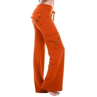 Gacuw Workout Hows za žene Teretne hlače plus veličina Slim Fit Scrounch Long Hlače Lounge pantalone