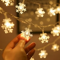 80 -dova Božićne snježne pahulje svjetla ukrašava zimski bajki dekor