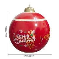 Božićni ukrasi božićni na napuhavanje balona kugla ugrađena u bateriju daljinski upravljač RGB boja crvena