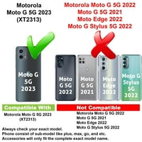 Vibecover tanak futrola Kompatibilan za Motorola Moto G 5G, ukupni štitnik Fle TPU poklopac, zaštitni