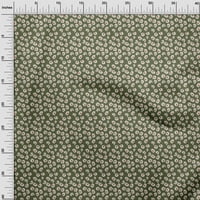 Onuone pamuk poplin twill maslina zelena tkanina umjetnički cvjetni obrtni projekti dekor tkanina štampan