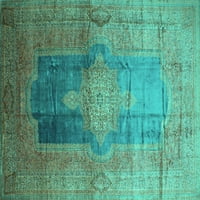 Ahgly Company Indoreni pravokutnik Medaljon TURQUOSE BLUE Tradicionalne prostirke, 7 '9 '