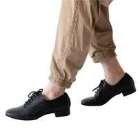 Dynadans muške latino plesne cipele crne kožne jedino dvoje tango salsa likovne cipele