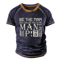 Corashan grafički majica za muškarce Raglan majica retro kratkih rukava na okruglom vratu pismo tiskanje