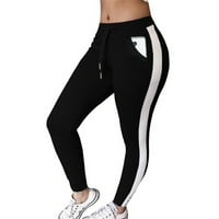 Ženske hlače prugaste hlače za izvlačenje ženske hlače Bowtie Sportske casual pantalone vježbanje trčanja