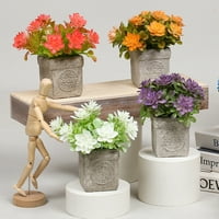 Umjetna biljka sa cvjetnim loncem ulovnim plastičnim aranžmanom za vjenčanje za dom
