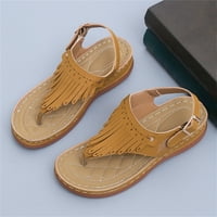 FESFESFES SLANDALS za ženske okrugle toe šuplje sandale za obnavljanje sandalama