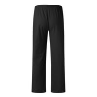Casual pantalone za muškarce muški casual čvrsti džep pune dužine hlača elastična pant za struk pant