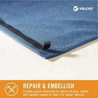 Pakovanje: Velcro® marke ljepljiva natrag za tkanine crni pravokutni pričvršćivač