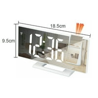 Projekcijski budilnik za spavaću sobu, LED digitalna projekcija sa satom na stropu, 180 ° projektor