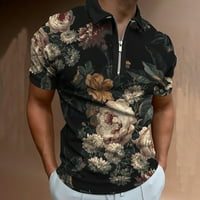 B91XZ radne majice za muškarce Muški mišić isključuju košulje na ovratniku Slim Fit s kratkim rukavima