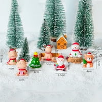 Nordic Santa Elk Božićni statuu - bajke bašte figurice za kuće za lutke i terarijume