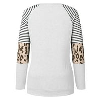 Fragarn Womens Plus vrhova Cleance Women Bluze Ležerne prilike pulover s dugim rukavima TOP bluza TEE