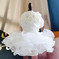 Jiaroswwei PET Vjenčana haljina za ulov za oči PolikEester Wear Teddy Pas Lice Style Wedding Haljina
