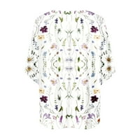 Durtebeua V izrez bluza vrhovi proljeće ljeto casual majice s dugim rukavima žene satenska svila