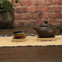 Naiyafly Ručni izolacijski jastučići bambus svilena karbonizacija Coaster Square Creemony Tea Mat Mat