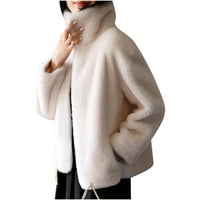 Pyju ženske Plus veličine nejasne ručke jakne na klirensu, pušačka jakna s dugim rukavima, čvrsto zip