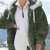 Lydiaunistar vrijeme i Tru Plus Veličina za čišćenje žene plus veličina zimska topala plišana zip jakna