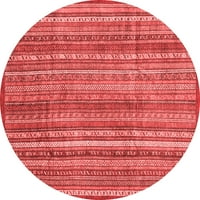 Ahgly Company u zatvorenom okruglom apstraktne crvene moderne prostirke, 8 'krug