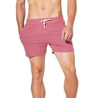 Muške kratke hlače za vježbanje teretane Ljeto Kućna odjeća Solid Color Trendy znoj fitness trčanje