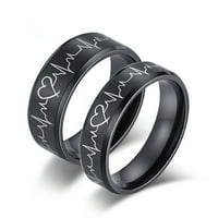 Srčani prstenovi za parove koje volim da odgovaraju obećanja prstenovi za vjenčane bendove za njega i nju sa bo nehrđajućim čeličnim udobnosti