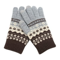 Wozhidaoke zimske rukavice i ženske rukavice za snježne pahulje, kreativni i moderni mobilni telefon