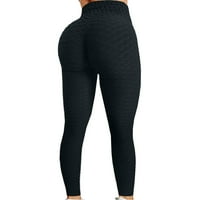 Ženske hlače Sportska joga Solid omot visoke struke elastične vežbe za podizanje Workout Hlače za žene