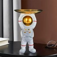Nordijska figurica skladišta za skladištenje Spaceman statue ključ Sundries Skladištenje Golden