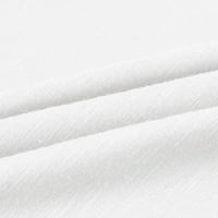 Majice kratkih rukava za žene labave ugrađene ležerne tunike Ljetni cvijet Print Comfy bluza bijeli