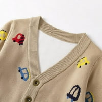 Baby Boys Button-down V-izrez crtani kardigan pleteni džemper toddler dukserica Ležerne prilike, kid
