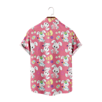 Uskršnji cvijet crtani muške košulje tiskanje plaža Kids Kids Style Hawaiian Boys Majica Moda Rever