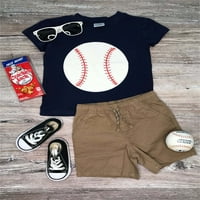 Djevojke za djecu Bejzbol odjeća za bejzbol tee majica kratke hlače Toddler Odeća za odjeću za sportski