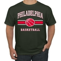 Wild Bobby Grad Filadelfija Košarka Fantasy Fan Sports Muška majica, Šumska zelena, velika
