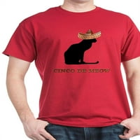 Cafepress - Fin Cinco de Meow tamna majica - pamučna majica