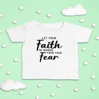 Neka vjera bude veća od straha od majica za majicu - Dizajn, mjeseci
