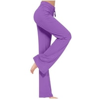 Hesxuno ženske labave hlače sa širokim strukom Vježbajte gamaše casual pantalone Yoga Hlaće za teretane