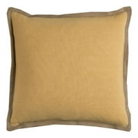 Rizzy home 20 20 ispunjen jastuk sa pamučnim poklopcem u žutom stanju