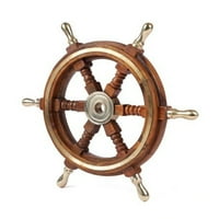 Drveni brodski točkovi gusarski rustikalni kapetan zid home Dekor nautički stil Kapetane Boat Wheel