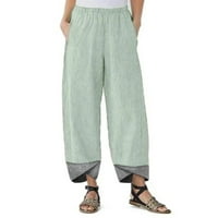 Gacuw posteljine za žene Ležerne ljetne hlače plus veličina Regularne fit duge hlače Lounge pantalone