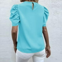 Košulje za žene Grafičke teege Fold kratkih rukava Clow cvijet od tiskane majice TOP Ležerne majice Tee bluza