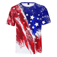 Majica, dječaci i muška majica Havajske košulje za muškarce Dan za neovisnost Kratki rukav Crewneck