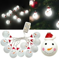 10 -Do Childrovu sobu noćni svijetli božićni snjegović starca svjetlosnog string božićne zabave Privjesak
