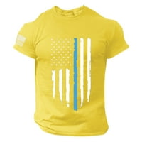 Muška košulja Ljetna nezavisnost Modne ležerne tiskane majice kratkih rukava za muškarce