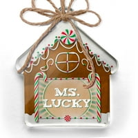 Ornament je otisnuo jedno obostrano gđa Lucky St. Patrickov dan retro dizajna Božić Neonblond