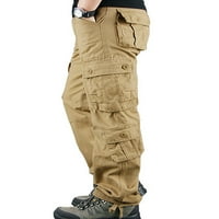 Muške pune boje teretane hlače na sat planinarskih pantalona patentni pantalona za zabavu Jogger Dno