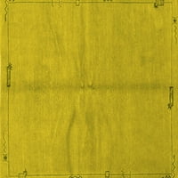 Ahgly Company u zatvorenom kvadratu Sažetak žuti modernim prostirkama područja, 3 'kvadrat