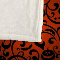 Prekrivač pokriva za Halloween crno-bijelu grunge pozadinu sa Spiderwebs Dekorativnom mekom topli ugodne