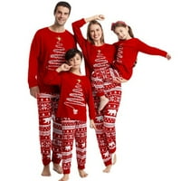 Uklapanje Božićne PJ-ove za obitelj, pidžama Christma setovi, Xmas Holiday Family Sleep odjeća, Ležerne