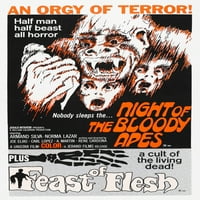 Noć krvavih majmuna blagdan od mesa američkog postera za filmski poster MasterPrint